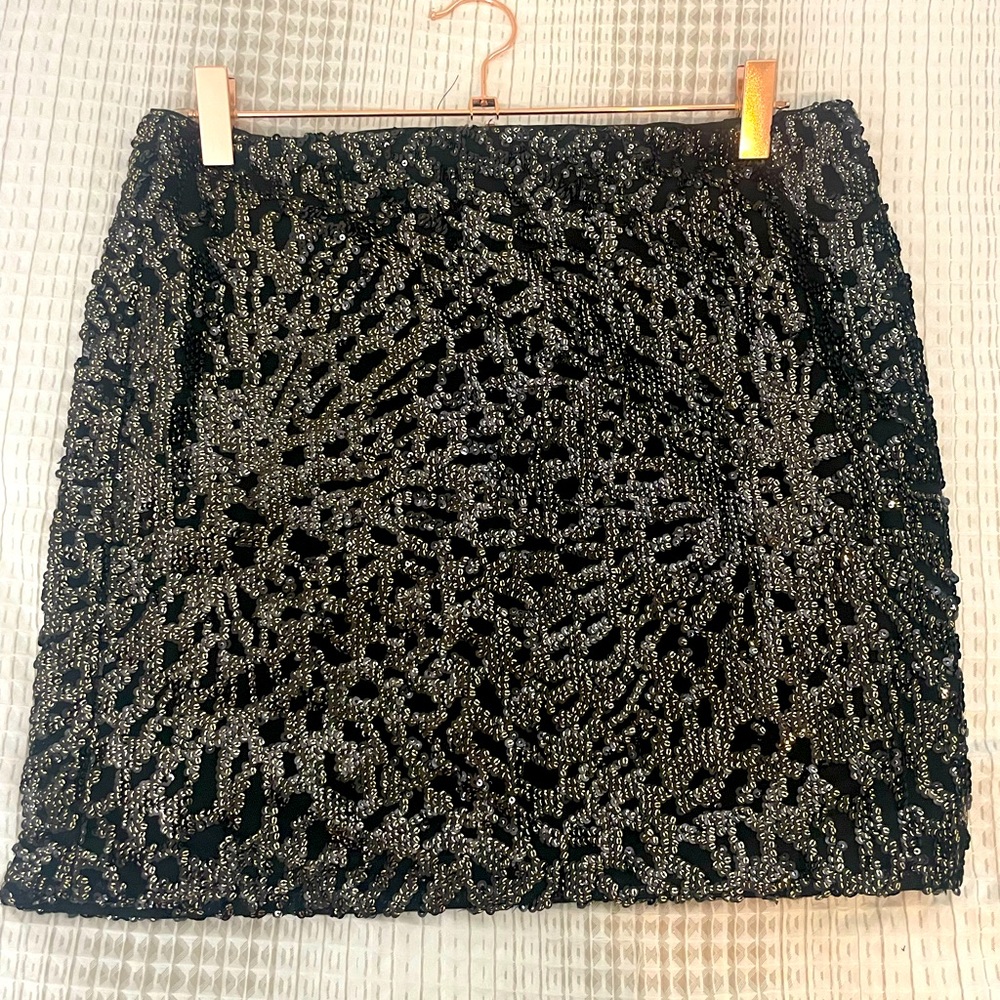 Women's Side Zip Mini Skirt in Black